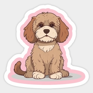Cute Cockapoo Puppy Design Sticker